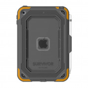 Griffin Survivor All Terrain Case V2 - защита от най-висок клас за iPad mini 5 (2019) (сив-оранжев)  2