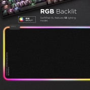 Vertux SwiftPad XL RGB Extended Gaming Mouse Pad - гейминг подложка с LED подсветка (черен) 1