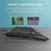 Vertux Radiance Ergonomic Backlit Wired Gaming Keyboard - геймърска клавиатура с LED подсветка (за PC) (черен) 3