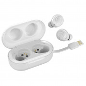 JLAB Air True Wireless TWS Earbuds - безжични блутут слушалки със зареждащ кейс за мобилни устройства (бял) 3