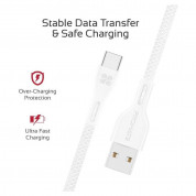 Promate PowerBeam-C USB-A to USB-C Cable 2А (120 cm) (white) 4