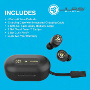 JLAB JBuds Air Icon True Wireless TWS Earbuds - безжични блутут слушалки със зареждащ кейс за мобилни устройства (черен) 3
