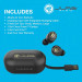 JLAB JBuds Air Icon True Wireless TWS Earbuds - безжични блутут слушалки със зареждащ кейс за мобилни устройства (черен) 4