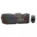 Vertux Vendetta Backlit Ergonomic Wired Gaming Keyboard & Mouse - комплект геймърска клавиатура с LED подсветка и мишка (за PC) (черен) 1