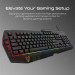 Vertux Vendetta Backlit Ergonomic Wired Gaming Keyboard & Mouse - комплект геймърска клавиатура с LED подсветка и мишка (за PC) (черен) 2