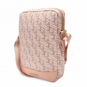Guess PU G Cube Tablet Bag 10 - дизайнерска чанта с презрамка за таблети до 10 инча (розов) 2