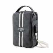 Guess PU 4G Printed Stripes Travel Universal Bag - дизайнерска чанта (органайзер) за мобилни устройства и аксесоари (черен)