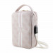 Guess PU 4G Printed Stripes Travel Universal Bag - дизайнерска чанта (органайзер) за мобилни устройства и аксесоари (розов) 3