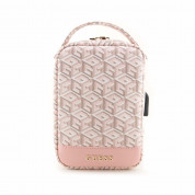 Guess PU G Cube Travel Universal Bag - дизайнерска чанта (органайзер) за мобилни устройства и аксесоари (розов) 1