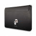 Karl Lagerfeld Saffiano Karl and Choupette NFT Sleeve 14 - дизайнерски кожен калъф за MacBook и преносими компютри до 14 инча (черен) 1