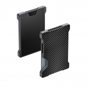 4smarts UltiMag Magnetic Wallet with RFID Protection - алуминиев портфейл (джоб) за прикрепяне към iPhone с MagSafe (тъмносив) 2