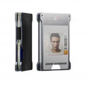 4smarts UltiMag Magnetic Wallet with RFID Protection - алуминиев портфейл (джоб) за прикрепяне към iPhone с MagSafe (тъмносив) 1