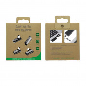 4smarts USB-C OTG Adapter Set - коммплект USB-C към USB-C адаптери за мобилни устройства с USB-C порт (4 броя) (сребрист) 8