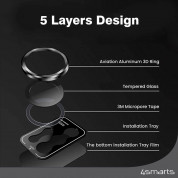 4smarts StyleGlass Camera Lens Protector 4 Pack - 4 комплекта предпазни стъклени лещи за камерата на Samsung Galaxy S23, Galaxy S23 Plus (различни цветове) 5