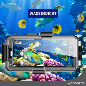 4smarts Active Pro Waterproof Case Dive Pro - универсален професионален водоустойчив калъф (до 20 метра) за Apple iPhone с Lightning (черен) 8