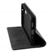 Tactical Xproof Flip Case - кожен калъф с поставка и отделение за кр. карти за Samsung Galaxy S23 Ultra (черен) 1