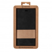 Tactical Xproof Flip Case - кожен калъф с поставка и отделение за кр. карти за Samsung Galaxy S23 Ultra (черен) 2