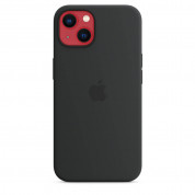 Apple iPhone Silicone Case with MagSafe - оригинален силиконов кейс за iPhone 13 с MagSafe (черен) (разопакован продукт) 4