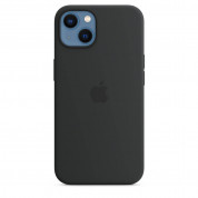 Apple iPhone Silicone Case with MagSafe - оригинален силиконов кейс за iPhone 13 с MagSafe (черен) (разопакован продукт) 2
