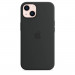 Apple iPhone Silicone Case with MagSafe - оригинален силиконов кейс за iPhone 13 с MagSafe (черен) (разопакован продукт) 4