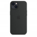 Apple iPhone Silicone Case with MagSafe - оригинален силиконов кейс за iPhone 13 с MagSafe (черен) (разопакован продукт) 2