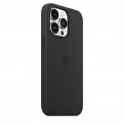 Apple iPhone Silicone Case with MagSafe - оригинален силиконов кейс за iPhone 13 Pro с MagSafe (черен) (разопакован продукт) 4