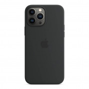 Apple iPhone Silicone Case with MagSafe - оригинален силиконов кейс за iPhone 13 Pro Max с MagSafe (черен) (разопакован продукт)