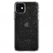 Spigen Liquid Crystal Glitter Case - тънък силиконов (TPU) калъф за iPhone 11 (прозрачен) 1