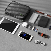 Ugreen Double Layer Storage Bag LP149 - органайзер за външен хард диск, смартфон, кабели, слушалки и други аксесоари (сив)  4