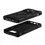 Urban Armor Gear Monarch Pro Kevlar Case - удароустойчив хибриден кейс с MagSafe за iPhone 14 Pro Max (черен-кевлар) 8