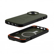 Urban Armor Gear Civilian MagSafe Case - удароустойчив хибриден кейс с MagSafe за iPhone 14 (зелен) 1