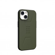 Urban Armor Gear Civilian MagSafe Case - удароустойчив хибриден кейс с MagSafe за iPhone 14 (зелен) 5