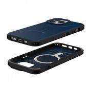 Urban Armor Gear Civilian MagSafe Case - удароустойчив хибриден кейс с MagSafe за iPhone 14 Pro Max (син) 1