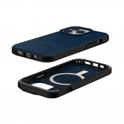 Urban Armor Gear Civilian MagSafe Case - удароустойчив хибриден кейс с MagSafe за iPhone 14 Pro (син) 1