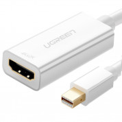 Ugreen AMD112 Mini DisplayPort to HDMI Converter - адаптер за свързване на Mini DisplayPort към HDMI FHD (1080p) (бял) 