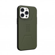 Urban Armor Gear Civilian MagSafe Case - удароустойчив хибриден кейс с MagSafe за iPhone 14 Pro Max (зелен) 5