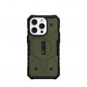 Urban Armor Gear Pathfinder MagSafe Case - удароустойчив хибриден кейс за iPhone 14 Pro (зелен) 3