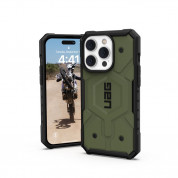 Urban Armor Gear Pathfinder MagSafe Case - удароустойчив хибриден кейс за iPhone 14 Pro (зелен)