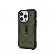Urban Armor Gear Pathfinder MagSafe Case - удароустойчив хибриден кейс за iPhone 14 Pro (зелен) 4