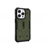 Urban Armor Gear Pathfinder MagSafe Case - удароустойчив хибриден кейс за iPhone 14 Pro (зелен) 5