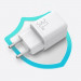 Joyroom Mini Fast Charger 30W - захранване за ел. мрежа с USB-A и USB-C изходи и технология за бързо зареждане (бял)  4