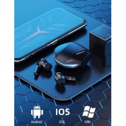 Lenovo HQ08 TWS Gaming Earbuds - безжични Bluetooth слушалки със зареждащ кейс (черен) 6