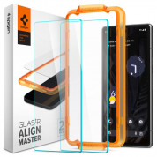 Spigen Glass.Tr Align Master Tempered Glass 2 Pack for Google Pixel 7a (clear)