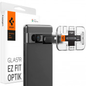 Spigen Glass Optik Lens Protector 2 Pack - комплект 2 броя предпазни стъклени протектора за камерата на Google Pixel 7a (черен)