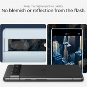 Spigen Glass Optik Lens Protector 2 Pack - комплект 2 броя предпазни стъклени протектора за камерата на Google Pixel 7a (черен) 12