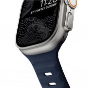 Nomad Sport Band - силиконова каишка за Apple Watch 42мм, 44мм, 45мм, Ultra 49мм (тъмносин) 4