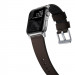 Nomad Active Band Pro - кожена (естествена кожа) каишка за Apple Watch 42мм, 44мм, 45мм, Ultra 49мм (кафяв-сребрист) 9