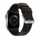 Nomad Active Band Pro - кожена (естествена кожа) каишка за Apple Watch 42мм, 44мм, 45мм, Ultra 49мм (кафяв-сребрист) 2