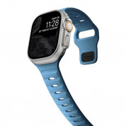 Nomad Sport Band - силиконова каишка за Apple Watch 42мм, 44мм, 45мм, Ultra 49мм (светлосин) 4
