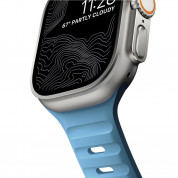 Nomad Sport Band - силиконова каишка за Apple Watch 42мм, 44мм, 45мм, Ultra 49мм (светлосин) 3